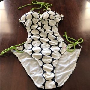 Hollister Polkadot cut out one piece